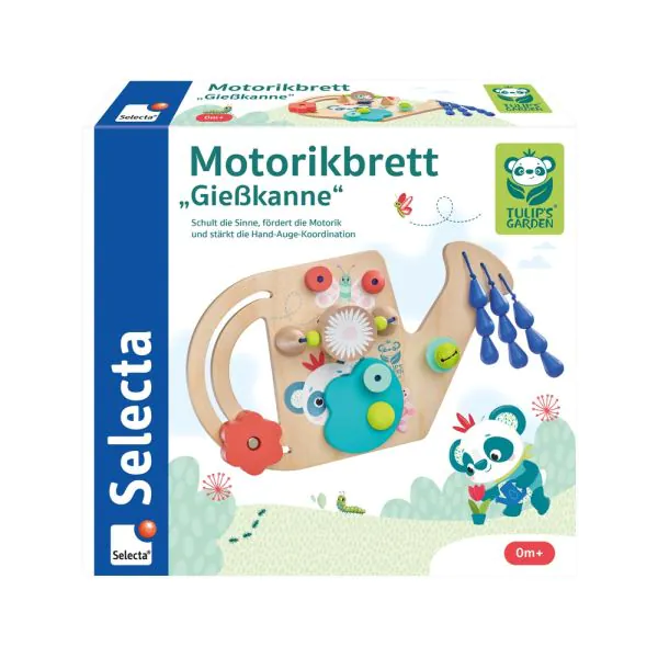 Schmidt Spiele TULIP'S GARDEN by SELECTA® Babywelt: Motorikbrett Gießkanne, 25 cm Bis zu 50% Rabatt