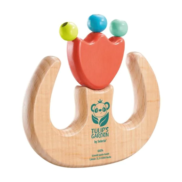 Schmidt Spiele TULIP'S GARDEN by SELECTA® Babywelt: Greifling Tulpe aus Holz, 9,5 cm Bis zu 60% Rabatt