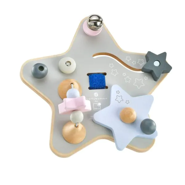 Schmidt Spiele bellybutton: Sternchenspiel, Mobiles Erlebnisbrett aus Holz, 19 cm Discount Store für neue Produkte