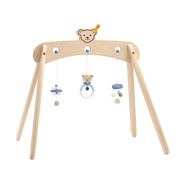 Schmidt Spiele Steiff: Spieltrapez blau aus Massivholz, 59 cm Riesige Rabatte