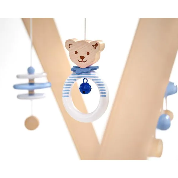 Schmidt Spiele Steiff: Spieltrapez blau aus Massivholz, 59 cm Riesige Rabatte