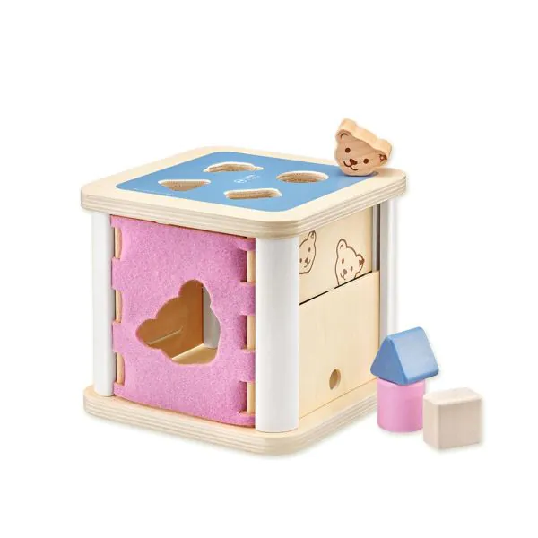 Schmidt Spiele Steiff: Sortierbox mit 4 Holzklötzchen, 16 cm Clearance-Verkauf