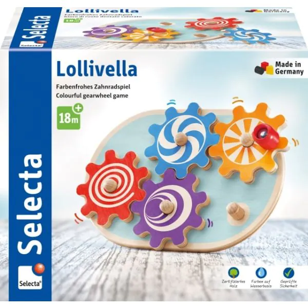 Schmidt Spiele Lollivella, Zahnradspiel, 17,5 cm Begrenzt auf 3 Tage