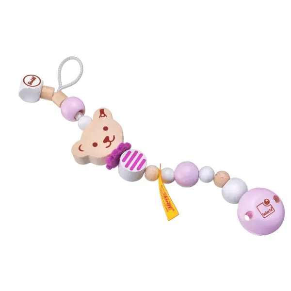 Schmidt Spiele Steiff: Schnullerkette rosa, 21 cm 50% Rabatt für begrenzte Zeit