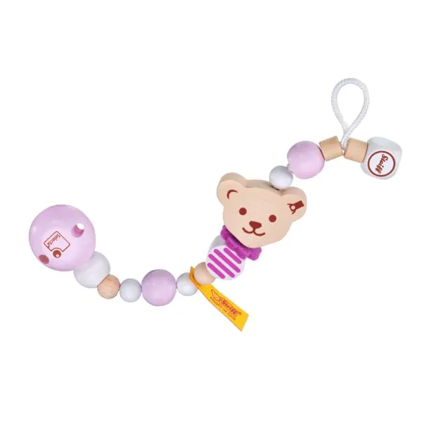 Schmidt Spiele Steiff: Schnullerkette rosa, 21 cm 50% Rabatt für begrenzte Zeit