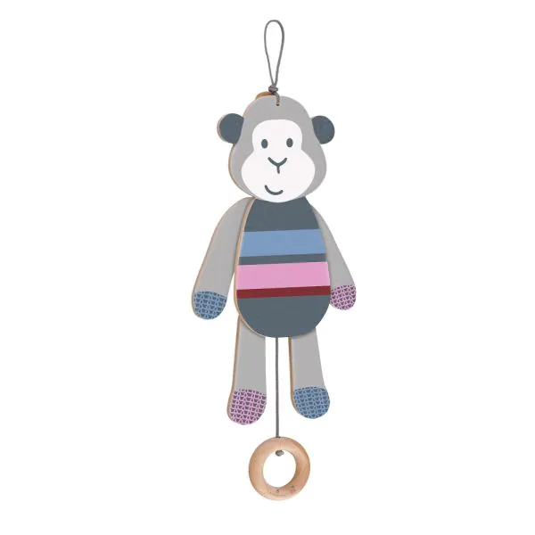 Schmidt Spiele bellybutton: Zappeläffchen, Hampelmann Affe aus Holz, 26 cm Rabatte dieses Monats