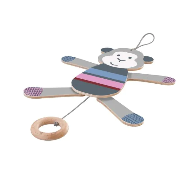 Schmidt Spiele bellybutton: Zappeläffchen, Hampelmann Affe aus Holz, 26 cm Rabatte dieses Monats