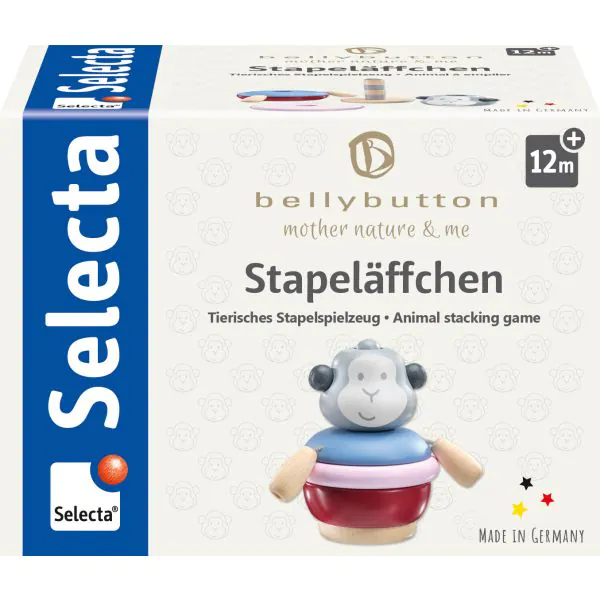 Schmidt Spiele bellybutton: Stapeläffchen, 9 cm Hotsell
