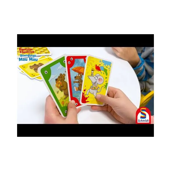 Schmidt Spiele Mauseschlau & Bärenstark: Bewegungs-Mau Mau, Kinderkartenspiel Kostenloser Versand