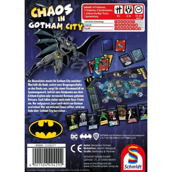 Schmidt Spiele DC Super Hero: Batman – Chaos City, Kartenspiel Rabatt