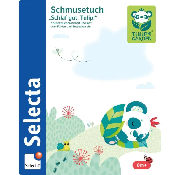 Schmidt Spiele TULIP'S GARDEN by SELECTA Soft Toy: Schmusestuch, Schlaf gut, Tulip, 20 cm Rabatte dieses Monats
