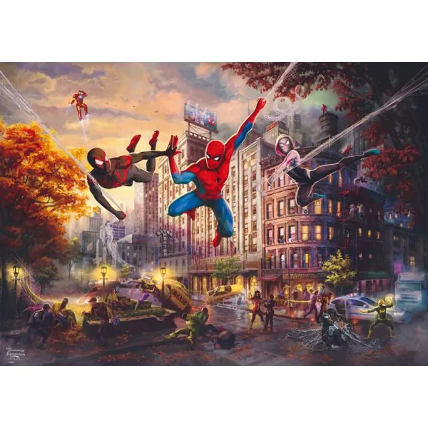 Schmidt Spiele Thomas Kinkade Studios: MARVEL - Spider-Man and Friends: The Ultimate Alliance, 1.000 Teile Puzzle Hotsell