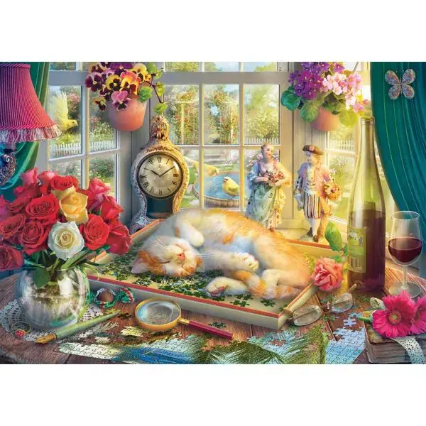 Schmidt Spiele Puzzlezeit mit Katze, 1.000 Teile Puzzle Meist gekauft