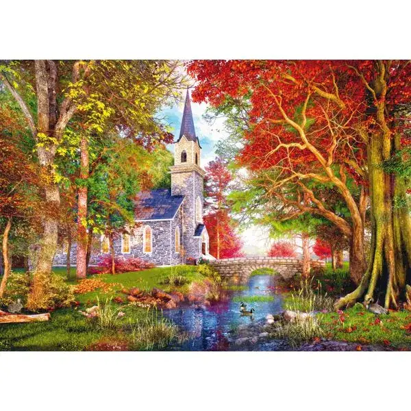 Schmidt Spiele Kapelle im Herbstzauber, 1.000 Teile Puzzle Blitzverkäufe