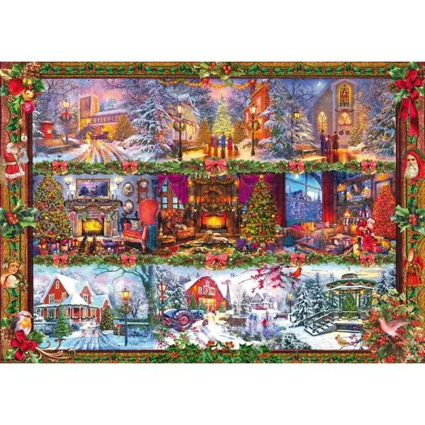 Schmidt Spiele Fröhliche Weihnachtszeit, 1.000 Teile Puzzle Fabrikpreis