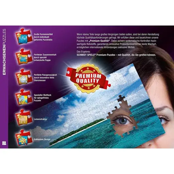 Schmidt Spiele Fröhliche Weihnachtszeit, 1.000 Teile Puzzle Fabrikpreis
