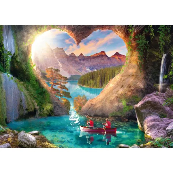 Schmidt Spiele Ausblick mit Herz, 1.000 Teile Puzzle Begrenztes Angebot