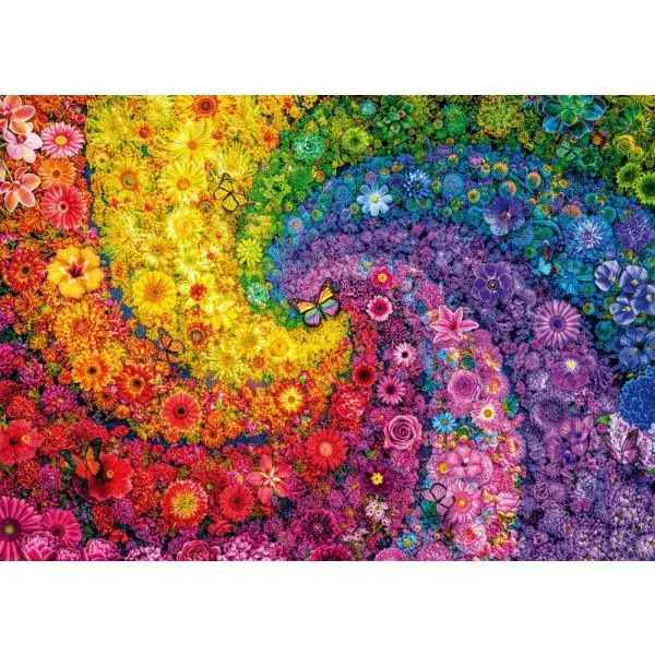 Schmidt Spiele Kunterbunter Blütenwirbel, 2.000 Teile Puzzle Exklusivangebot