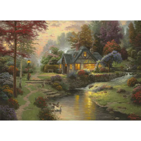 Schmidt Spiele Thomas Kinkade: Painter of Light - Friedliche Abendstimmung, 1.000 Teile Puzzle Tägliche Deals