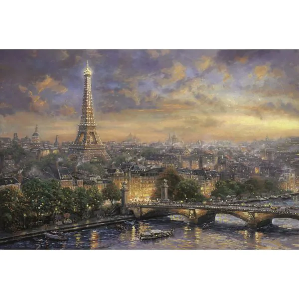 Schmidt Spiele Thomas Kinkade: Painter of Light - Paris, Stadt der Liebe, 1.000 Teile Puzzle VIP-Rabatte