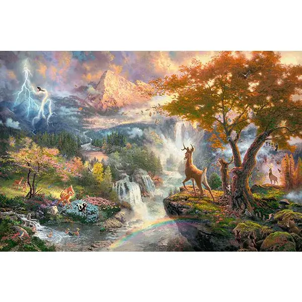 Schmidt Spiele Thomas Kinkade: Painter of Light - Disney Bambi, 1.000 Teile Puzzle Neueste Stile