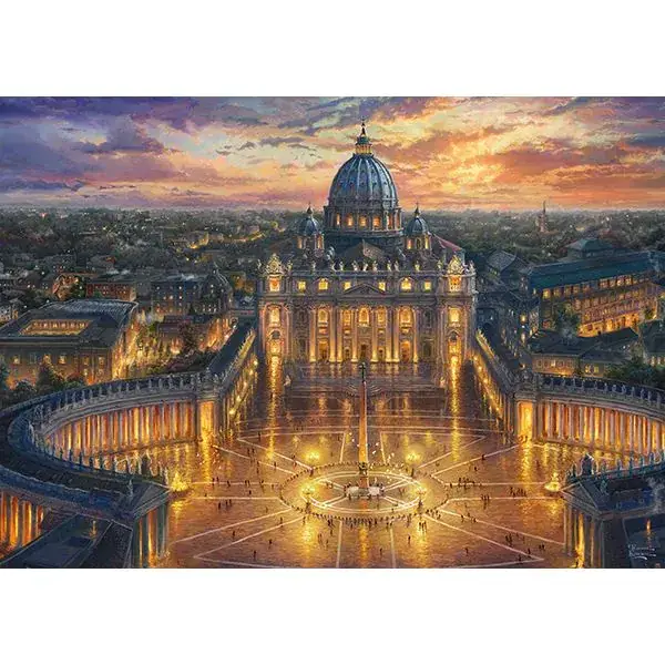 Schmidt Spiele Thomas Kinkade Studios: Painter of Light - Vatikan, 1.000 Teile Puzzle Sonderangebot der Fabrik