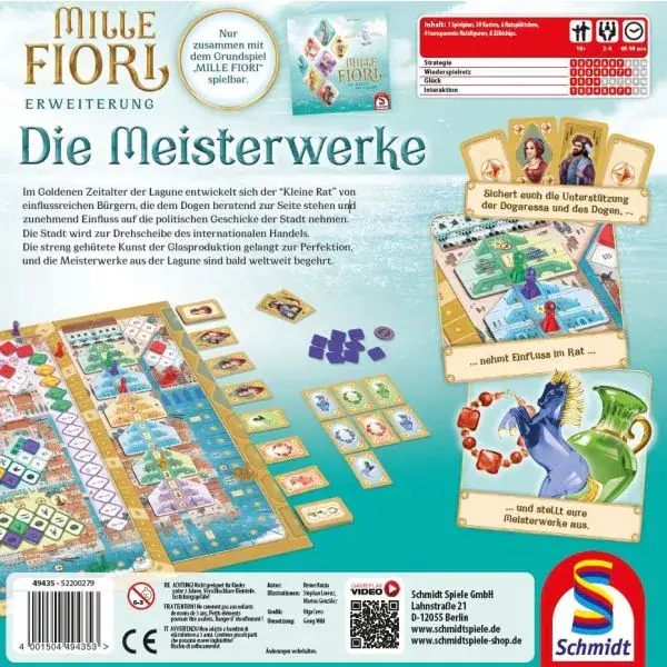 Schmidt Spiele Mille Fiori, Die Meisterwerke – Erweiterung , Familienspiel 50% Rabatt mit kostenlosem Versand