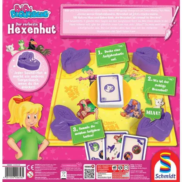 Schmidt Spiele Bibi Blocksberg: Der verhexte Hexenhut, Kinderspiel Online Shopping