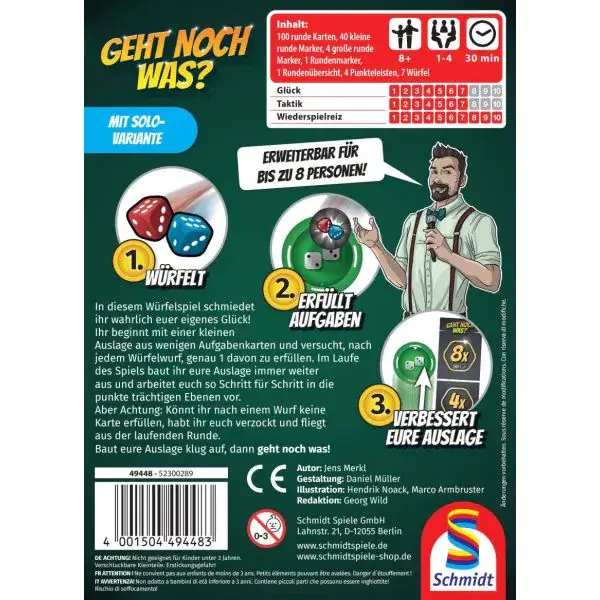 Schmidt Spiele Geht noch was?, Würfelspiel Muttertagsangebot