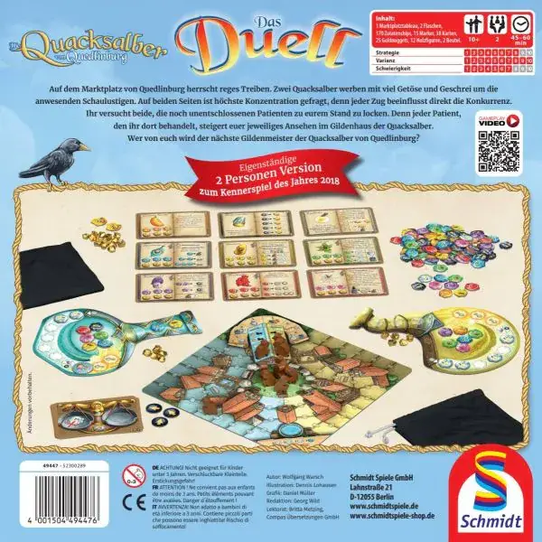Schmidt Spiele Die Quacksalber von Quedlinburg – Das Duell, Familienspiel Vatertagsangebot