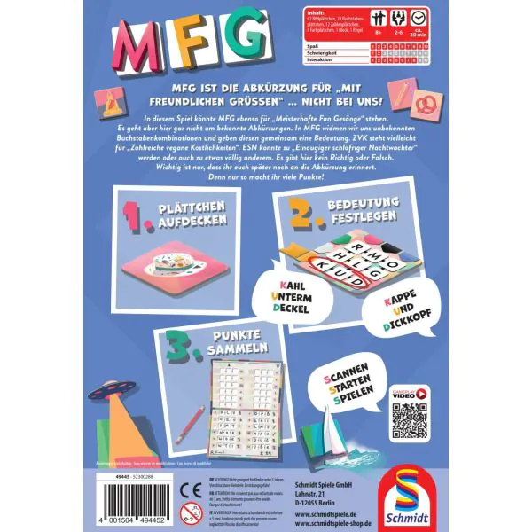 Schmidt Spiele MFG, Familienspiel Jubiläumsangebot