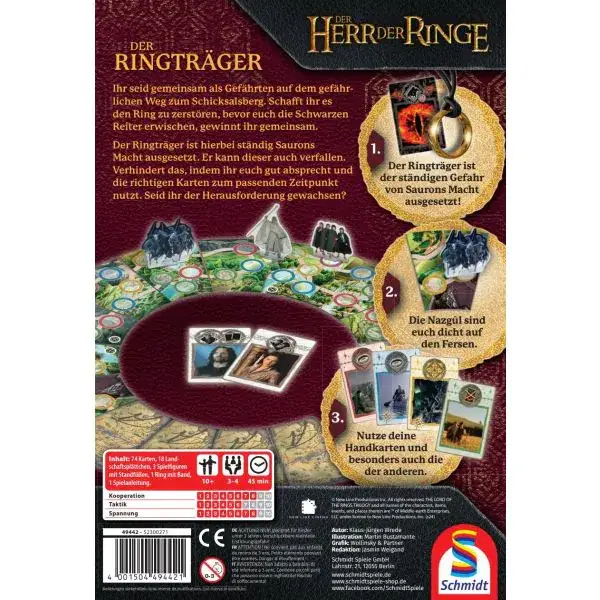 Schmidt Spiele Der Herr der Ringe: Der Ringträger, Familienspiel Lagerräumung