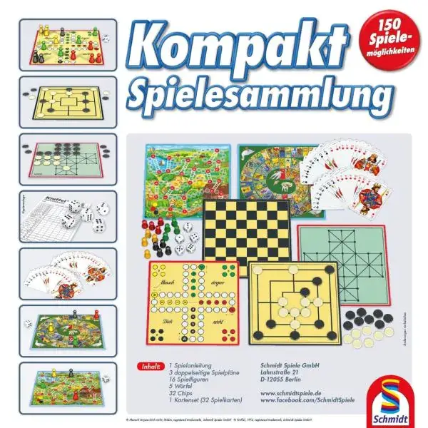 Schmidt Spiele 150er Kompakt-Spielesammlung, 150 Spielemöglichkeiten Online Outlet