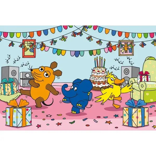 Schmidt Spiele Die Maus: Elefantastische Party, 100 Teile Kinderpuzzle Neuheiten