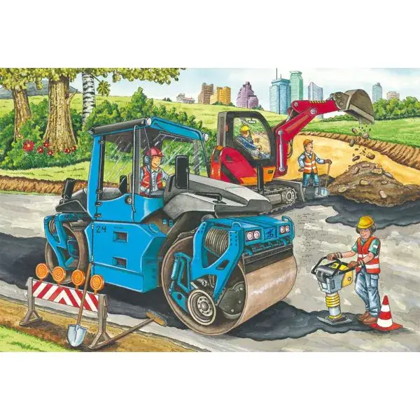 Schmidt Spiele Meine liebsten Baustellenfahrzeuge, 3 x 48 Teile Kinderpuzzle Sonderangebote