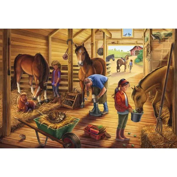 Schmidt Spiele Meine Lieblingspferde, 3 x 48 Teile Kinderpuzzle Riesige Ersparnisse
