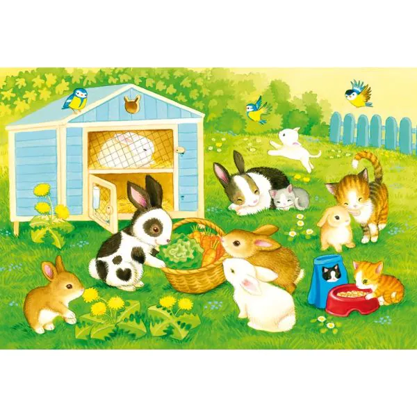 Schmidt Spiele Niedliche Haustiere, 3 x 24 Teile Kinderpuzzle Tiefpreis