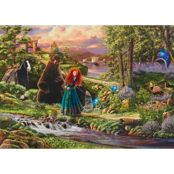 Schmidt Spiele Thomas Kinkade Studios: Disney Dreams Collection - Brave - Merida – Legende der Highlands (Brave - Merida - Legende der Highlands), 1.000 Teile Puzzle Kostenlose Rückgabe