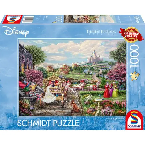 Schmidt Spiele Thomas Kinkade Studios: Disney Dreams Collection - Cinderella Happily Ever After (Aschenputtel - Glücklich bis ans Ende), 1.000 Teile Begrenzte Freigabe