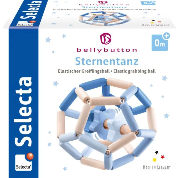 Schmidt Spiele bellybutton: Sternentanz blau, Greiflingsball, 11,5 cm Super Rabatt