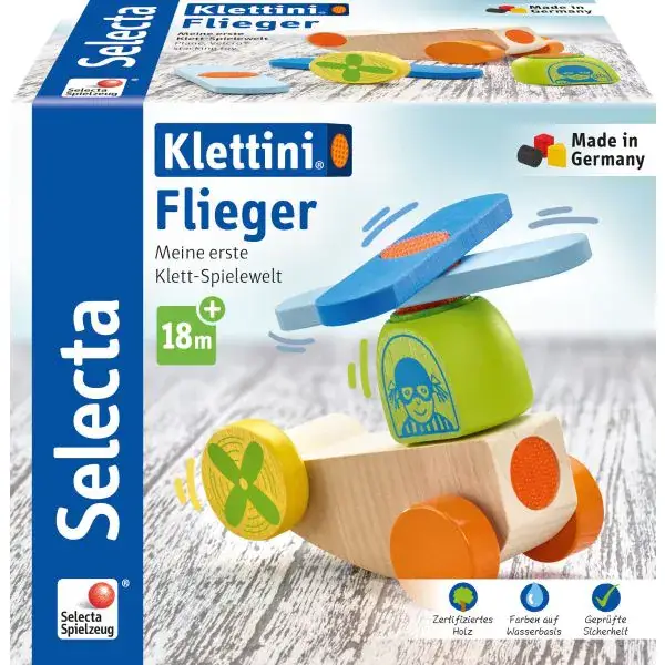 Schmidt Spiele Klettini® Flieger, Klett-Stapelspielzeug zollfrei