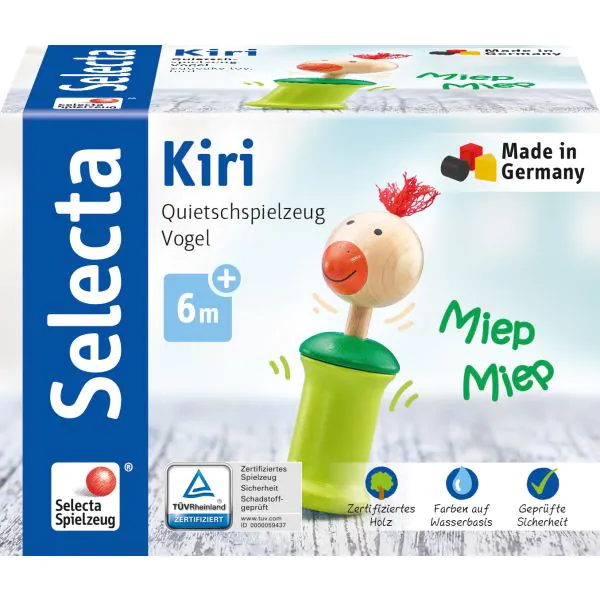 Schmidt Spiele Kiri Vogel - Greifling mit Quietsche im Angebot