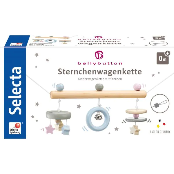 Schmidt Spiele bellybutton: Sternchen, Wagenkette aus Holz, 63 cm Meist gekauft