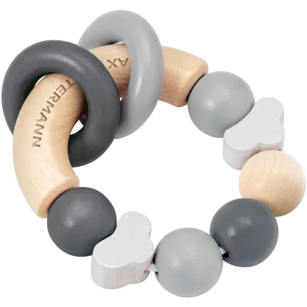 Schmidt Spiele bellybutton: Glücksgriff grau, Greifling aus Holz, 7,5 cm Vatertagsangebot