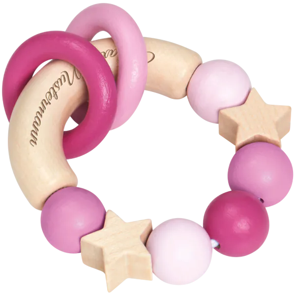Schmidt Spiele bellybutton: Glücksgriff rosa, Greifling aus Holz, 7,5 cm Jubiläumsangebot