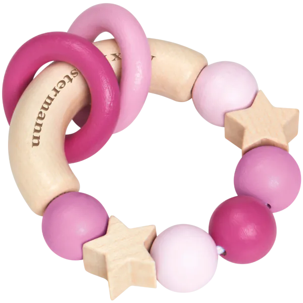 Schmidt Spiele bellybutton: Glücksgriff rosa, Greifling aus Holz, 7,5 cm Jubiläumsangebot