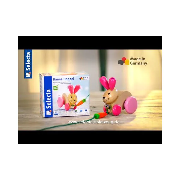 Schmidt Spiele Hanna Hoppel, Nachziehspielzeug aus Holz, 13 cm Wochenangebot