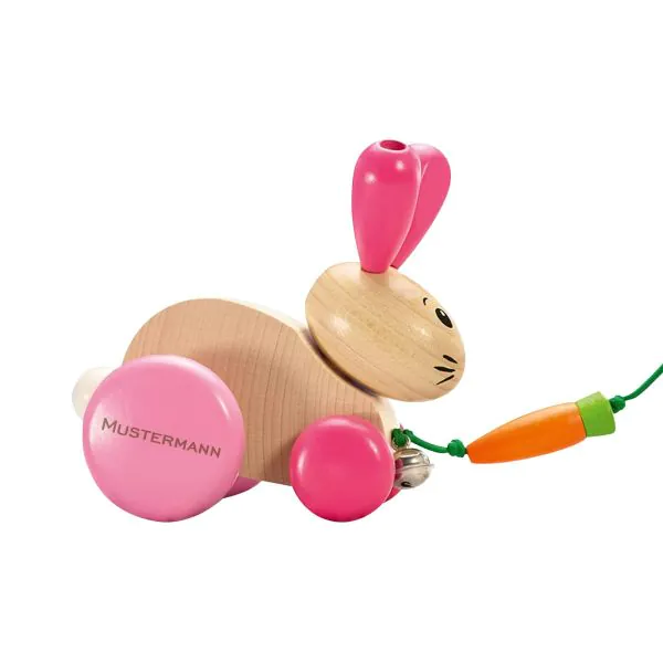 Schmidt Spiele Hanna Hoppel, Nachziehspielzeug aus Holz, 13 cm Wochenangebot