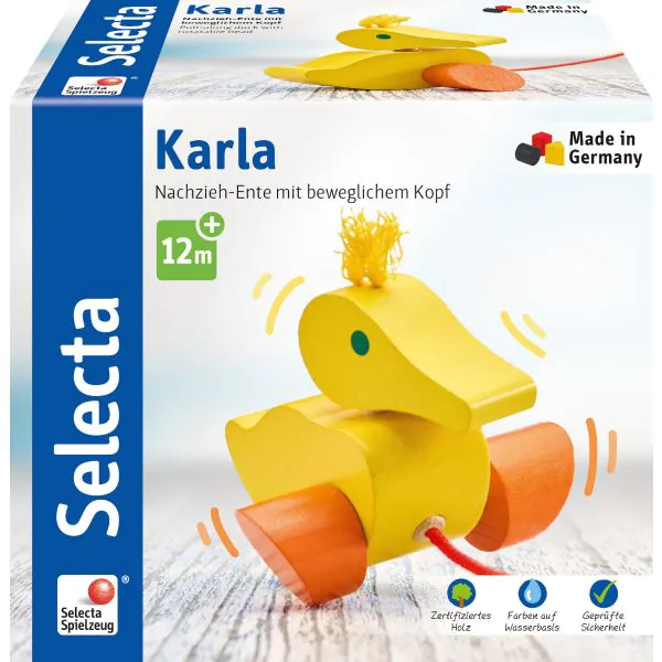 Schmidt Spiele Karla, Nachzieh-Ente, 10 cm Clearance-Verkauf