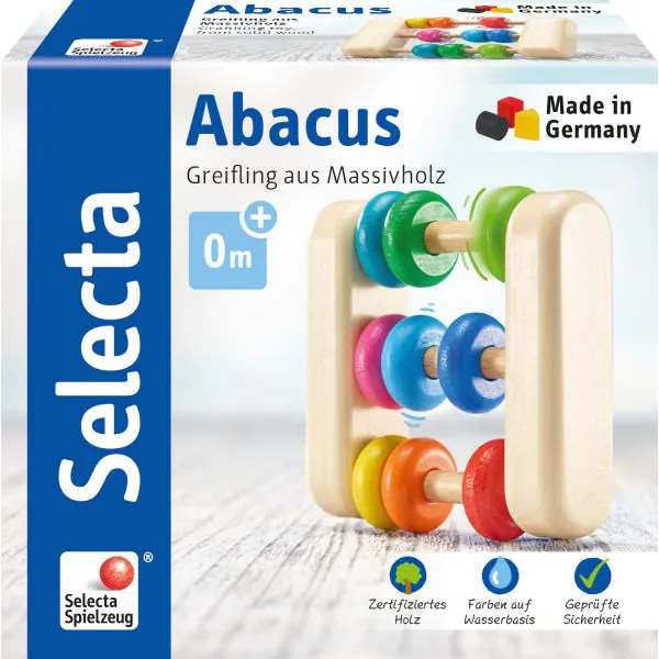 Schmidt Spiele Abacus, Greifling aus Holz, 7,5 cm 2025